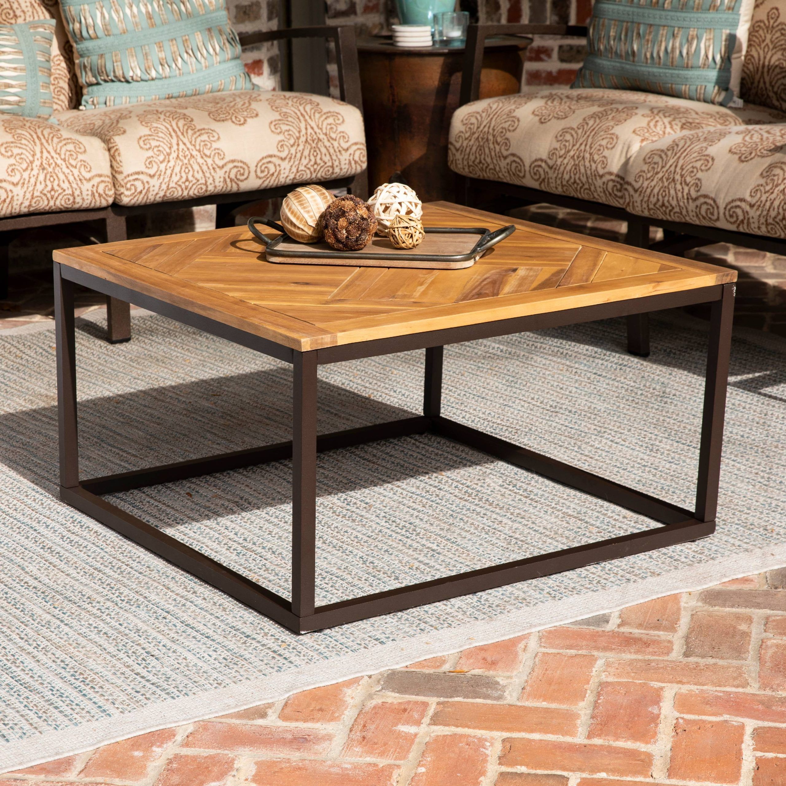 Southern Enterprises Larksmill Modern Outdoor Coffee Table – Walmart In Southern Enterprises Larksmill Coffee Tables (Photo 1 of 15)
