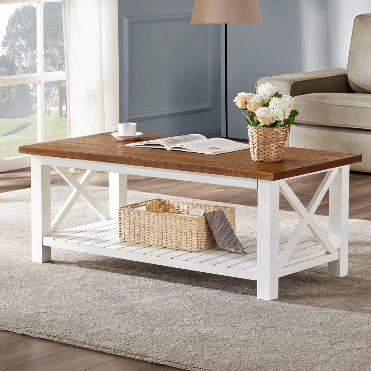 The 10 Best Farmhouse Coffee Tables (for Any Budget) For Living Room Farmhouse Coffee Tables (Photo 2 of 15)