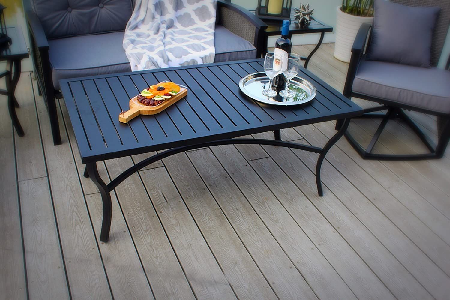 The 8 Best Outdoor Coffee Tables Of 2020 For Your Porch Or Patio | Spy Throughout Outdoor Half Round Coffee Tables (View 12 of 15)