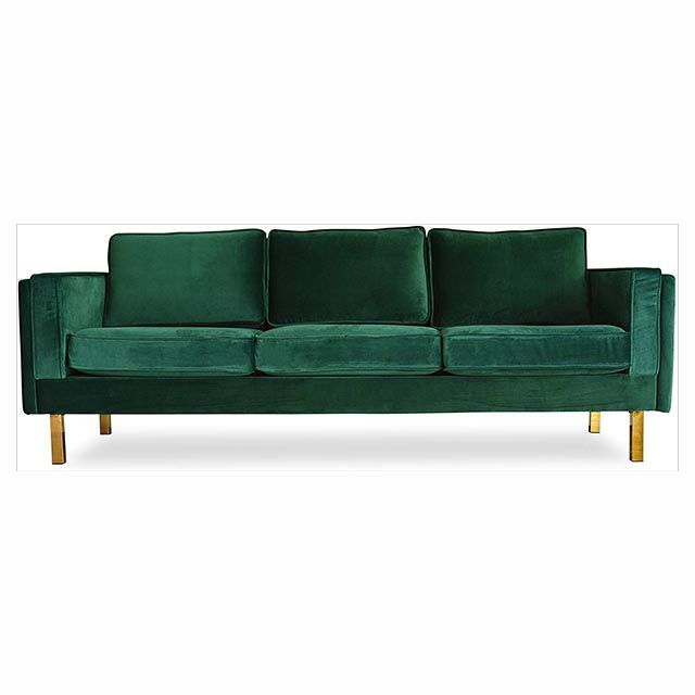 The 8 Green Velvet Sofas We All Secretly Need With Regard To 75&quot; Green Velvet Sofas (Photo 11 of 15)