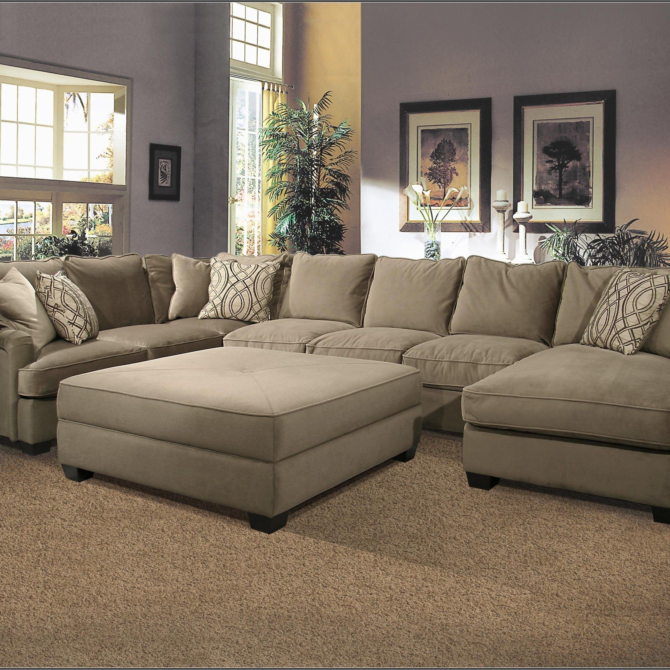 The Best Couches With Large Ottoman | Large Sectional Sofa, Sectional Sofa  Decor, Best Sectional Couches Intended For Sofas With Ottomans In Brown (View 9 of 15)