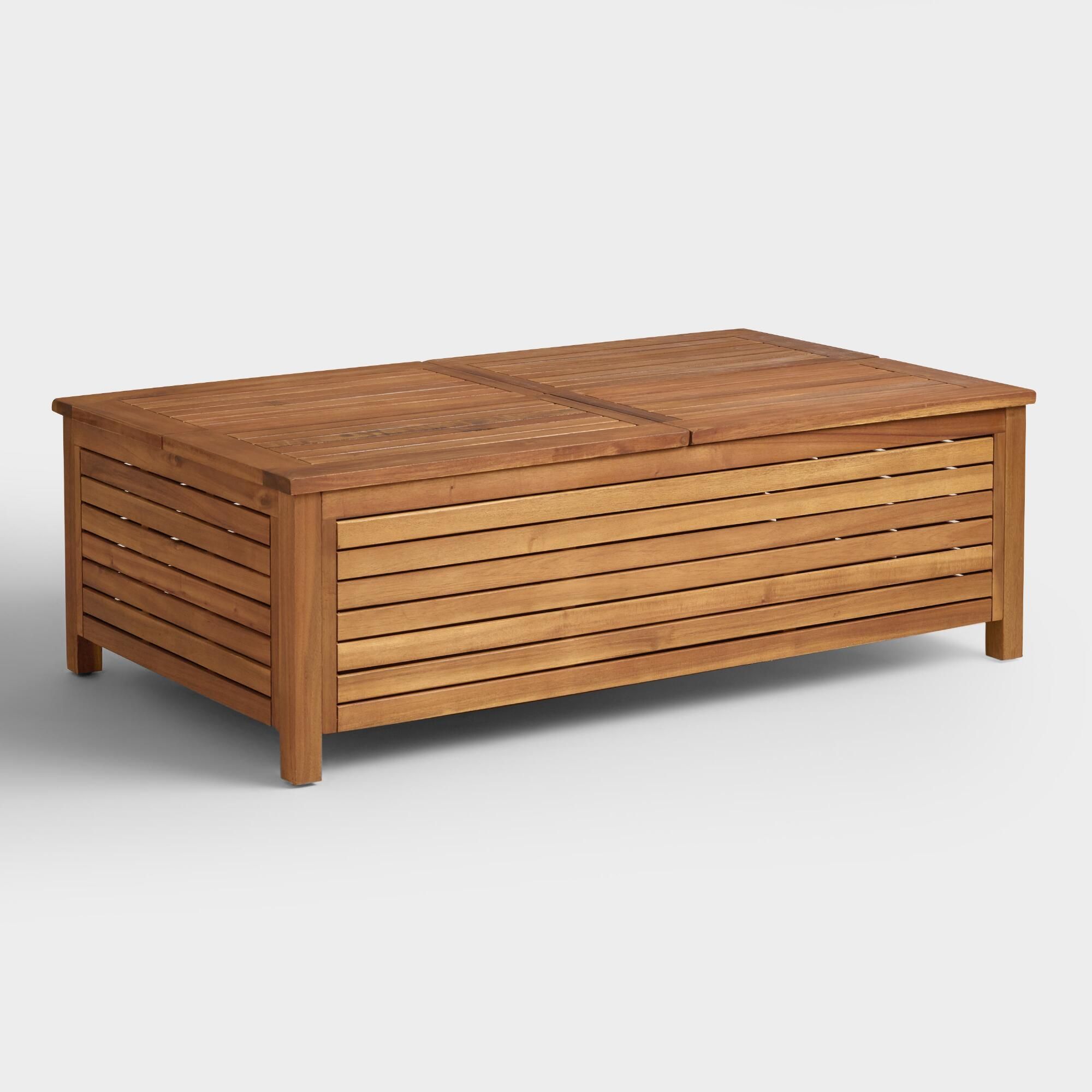 The Bold Beauty Of Our Occasional Collection Comes From Solid Acacia Regarding Outdoor Coffee Tables With Storage (View 7 of 15)