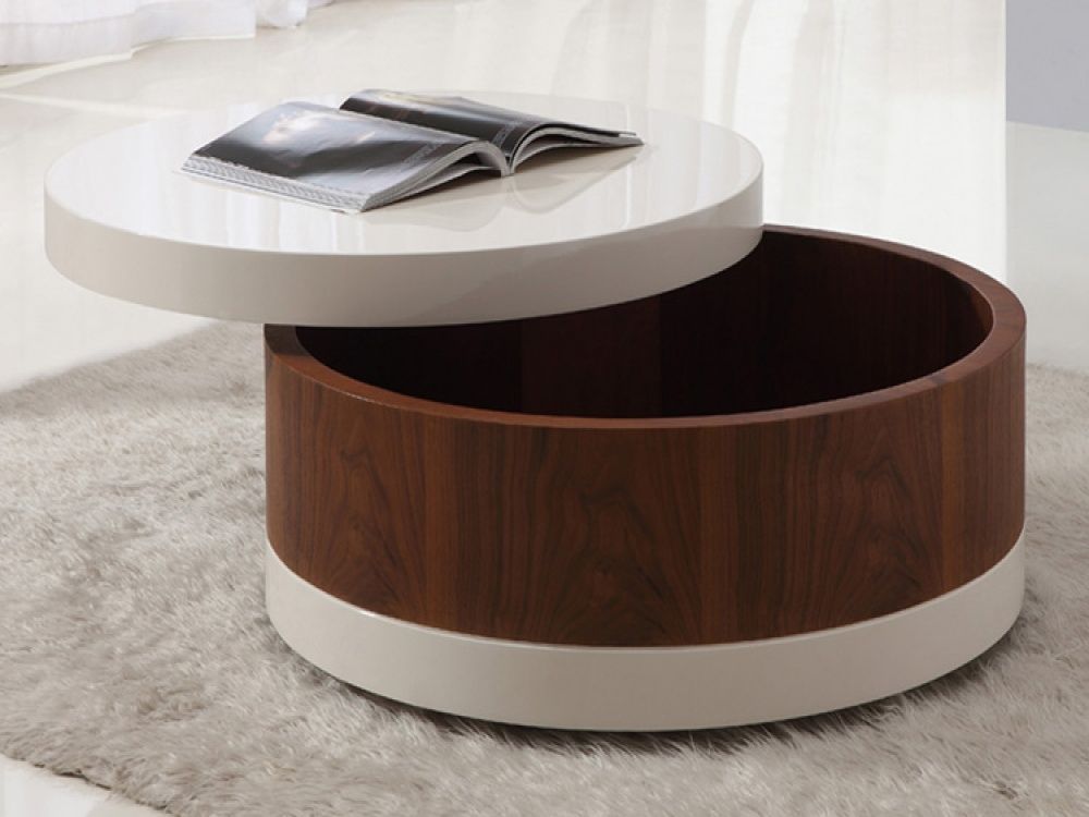 The Round Coffee Tables With Storage – The Simple And Compact Furniture Pertaining To Round Coffee Tables With Storage (View 7 of 15)