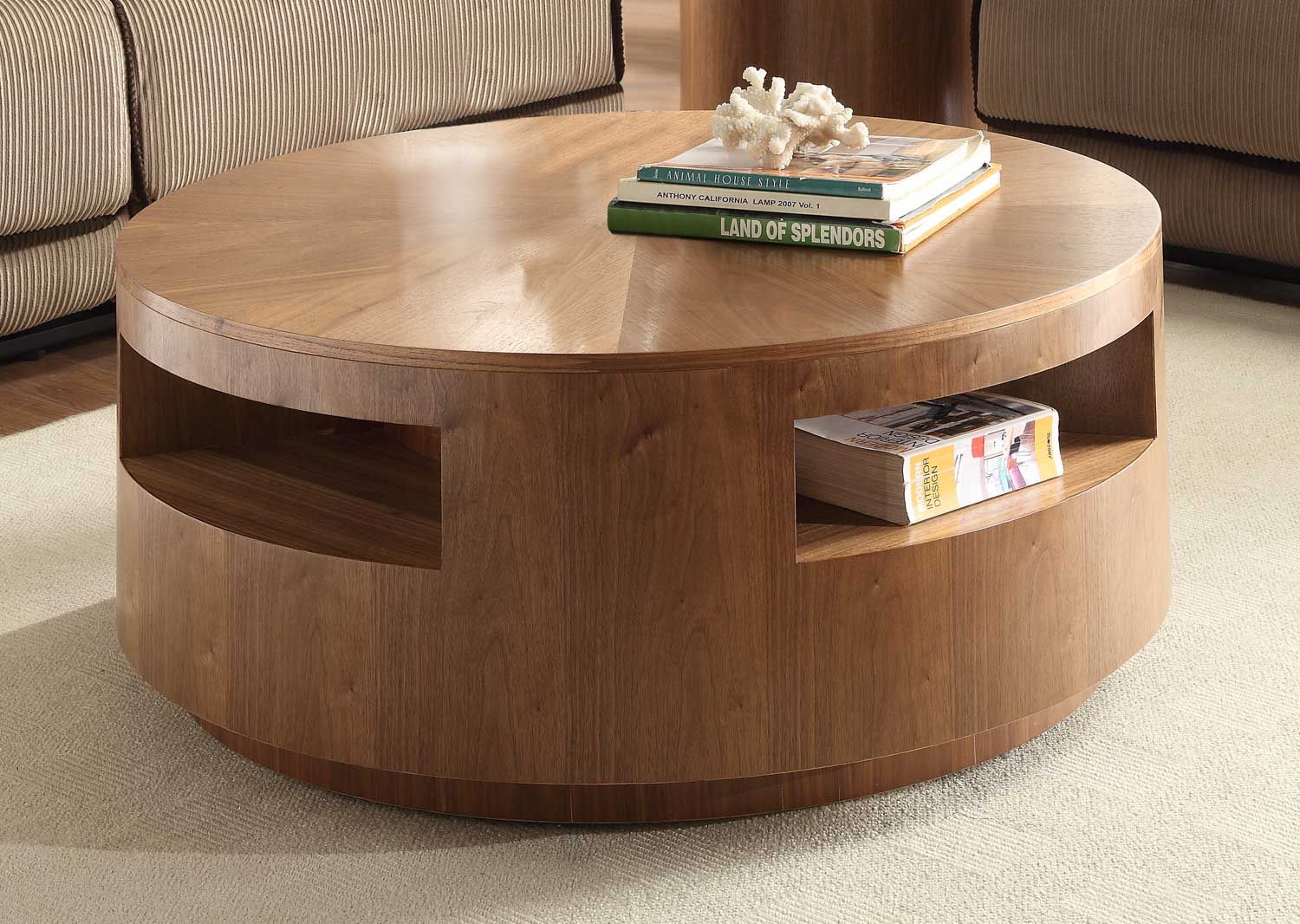 The Round Coffee Tables With Storage – The Simple And Compact Furniture Throughout Round Coffee Tables (Photo 2 of 15)