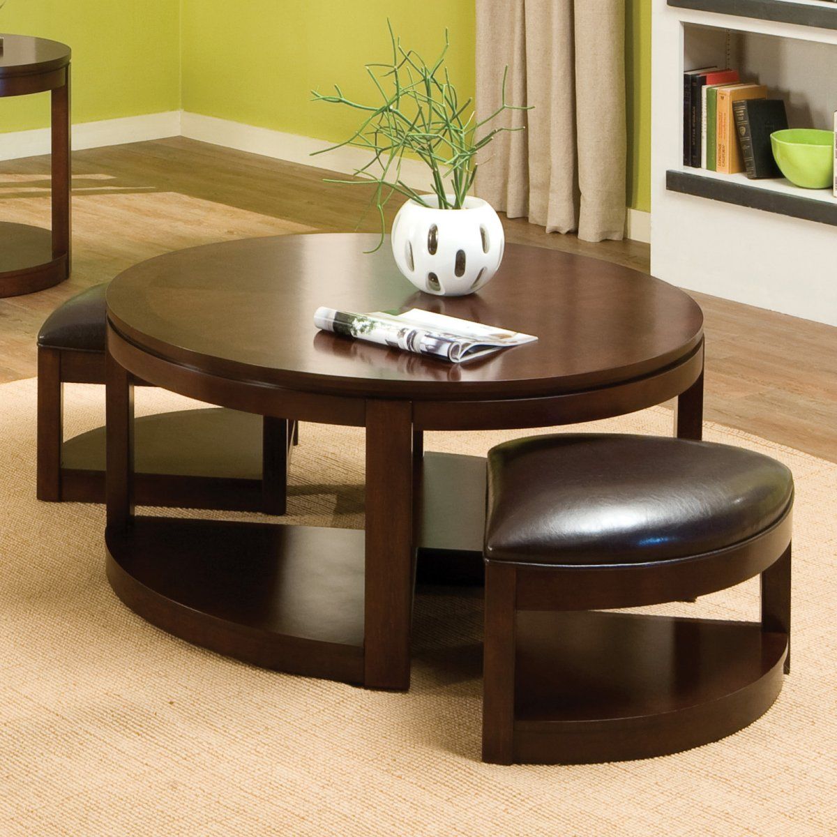 The Round Coffee Tables With Storage – The Simple And Compact Furniture With Regard To Round Coffee Tables With Storage (View 6 of 15)