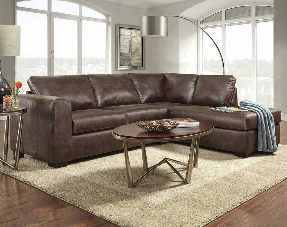 The Top Modern Faux Leather Sectional Under $700 | American Freight Blog Inside Faux Leather Sofas In Chocolate Brown (Photo 7 of 15)