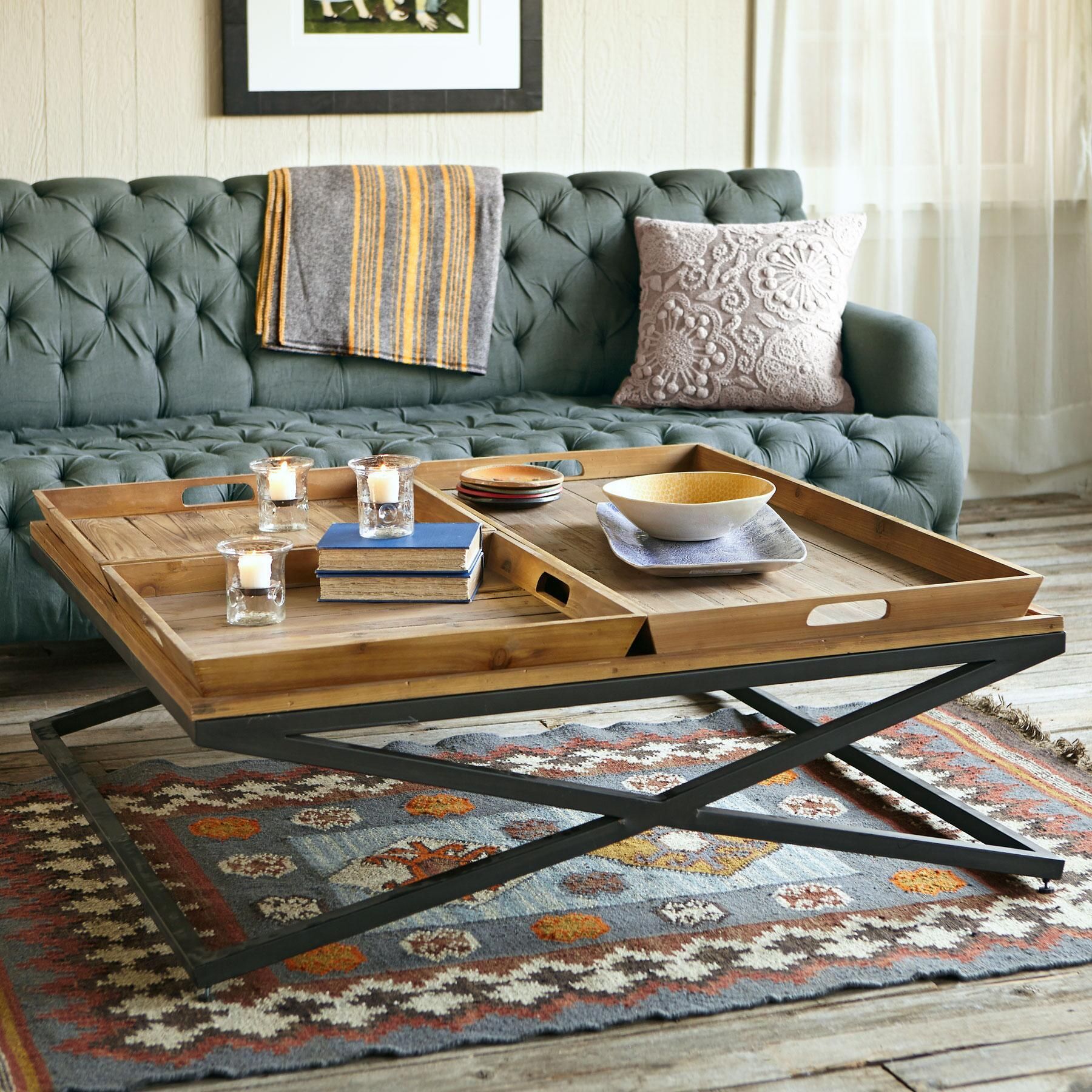 Tray Coffee Table: A Versatile And Stylish Addition To Your Home Within Coffee Tables With Trays (Photo 2 of 15)