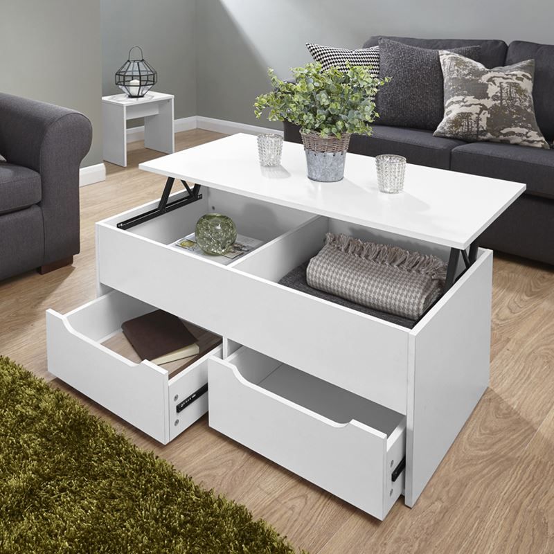 Ultimate Storage Lift Up Coffee Table Split Level Top Table Large Space For Lift Top Coffee Tables With Storage Drawers (Photo 13 of 15)