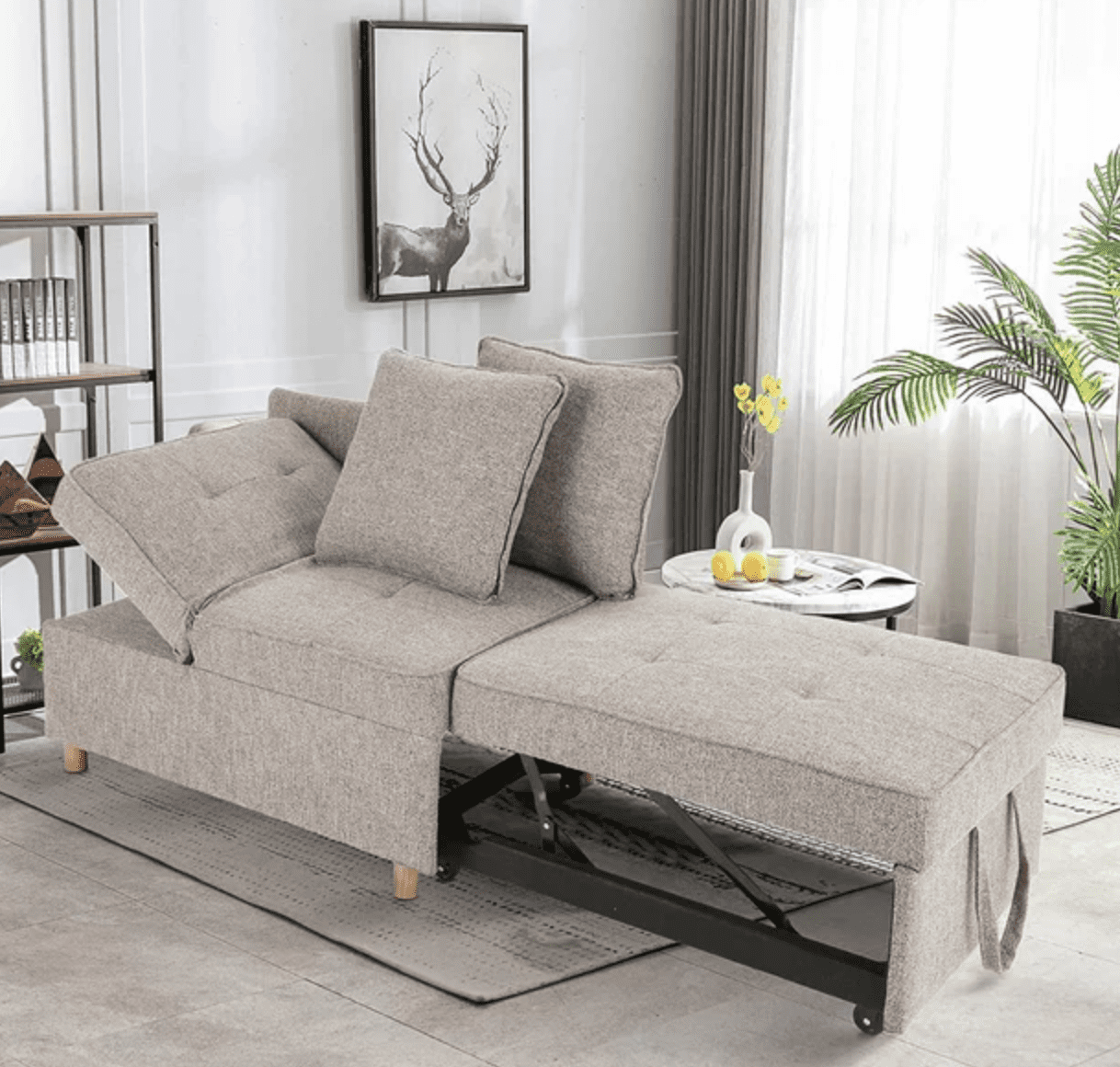 Walmart 4 In 1 Convertible Sofa: It's Perfect For Small Spaces | Apartment  Therapy Regarding 4 In 1 Convertible Sleeper Chair Beds (View 6 of 15)