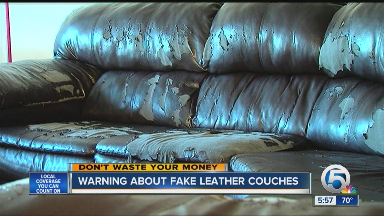Warning About Fake Leather Couches – Youtube Regarding Faux Leather Sofas (View 15 of 15)