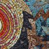 Abstract Mosaic Art on Wall (Photo 9 of 15)
