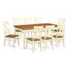 Craftsman 9 Piece Extension Dining Sets With Uph Side Chairs (Photo 14 of 25)