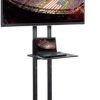 Easyfashion Adjustable Rolling Tv Stands for Flat Panel Tvs (Photo 11 of 15)