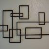 Geometric Modern Metal Abstract Wall Art (Photo 4 of 15)