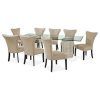 Palazzo 9 Piece Dining Sets With Pearson White Side Chairs (Photo 5 of 25)