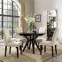 25 Ideas of Bale Rustic Grey 7 Piece Dining Sets with Pearson White Side Chairs