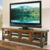 Industrial Reclaimed Wood & Iron Rustic Media Center Tv Stand with Latest Rustic Wood Tv Cabinets (Photo 3918 of 7825)