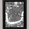 New Orleans Map Wall Art (Photo 1 of 20)