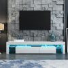 47" Tv Stands High Gloss Tv Cabinet With 2 Drawers (Photo 13 of 15)