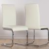 Ivory Leather Dining Chairs (Photo 4 of 25)