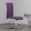 Purple Faux Leather Dining Chairs (Photo 4 of 25)