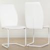 White Leather Dining Room Chairs (Photo 11 of 25)