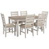 Evellen 5 Piece Solid Wood Dining Sets (Set of 5) (Photo 4 of 25)