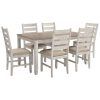 Laconia 7 Pieces Solid Wood Dining Sets (Set of 7) (Photo 21 of 25)