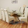 Glass Top Oak Dining Tables (Photo 10 of 25)