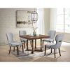 Evellen 5 Piece Solid Wood Dining Sets (Set of 5) (Photo 6 of 25)