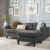 Tenny Dark Grey 2 Piece Left Facing Chaise Sectionals With 2 Headrest (Photo 18 of 25)