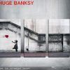 Banksy Wall Art Canvas (Photo 16 of 20)
