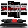 Red and Black Canvas Wall Art (Photo 2 of 20)
