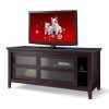 Carson Tv Stands in Black and Cherry (Photo 6 of 15)