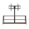 Mainstays Arris 3-in-1 Tv Stands in Canyon Walnut Finish (Photo 9 of 15)