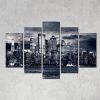 New York Skyline Canvas Black and White Wall Art (Photo 2 of 20)
