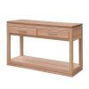 Natural Wood Mirrored Media Console Tables (Photo 18 of 25)