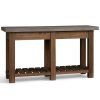 Parsons Travertine Top & Stainless Steel Base 48X16 Console Tables (Photo 20 of 25)