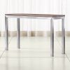 Parsons Walnut Top & Dark Steel Base 48X16 Console Tables (Photo 3 of 15)
