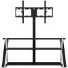 Whalen Xavier 3-in-1 Tv Stands With 3 Display Options for Flat Screens, Black With Silver Accents (Photo 11 of 15)
