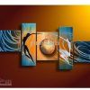 Blue and Brown Canvas Wall Art (Photo 8 of 15)
