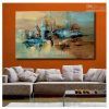 Modern Abstract Huge Oil Painting Wall Art (Photo 3 of 15)