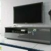Tv Stands Cabinet Media Console Shelves 2 Drawers With Led Light (Photo 3 of 15)