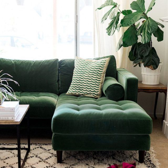 15 Best Ideas 75" Green Velvet Sofas
