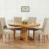 Oak Dining Tables and Fabric Chairs (Photo 11 of 25)