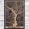 Washington Dc Map Wall Art (Photo 7 of 20)