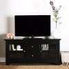 Solid Wood Black Tv Stands (Photo 8 of 20)
