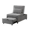 Convertible Light Gray Chair Beds (Photo 11 of 15)