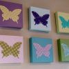Fabric Butterfly Wall Art (Photo 3 of 15)