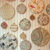 Embroidery Hoop Fabric Wall Art (Photo 10 of 15)